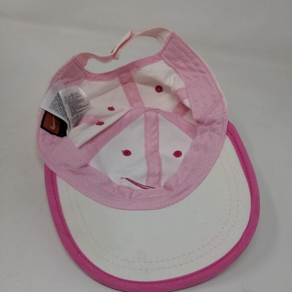 Nike Girl's Strapback Hat Pink Size Toddler Embroidered Swoosh Logo - Picture 6 of 9